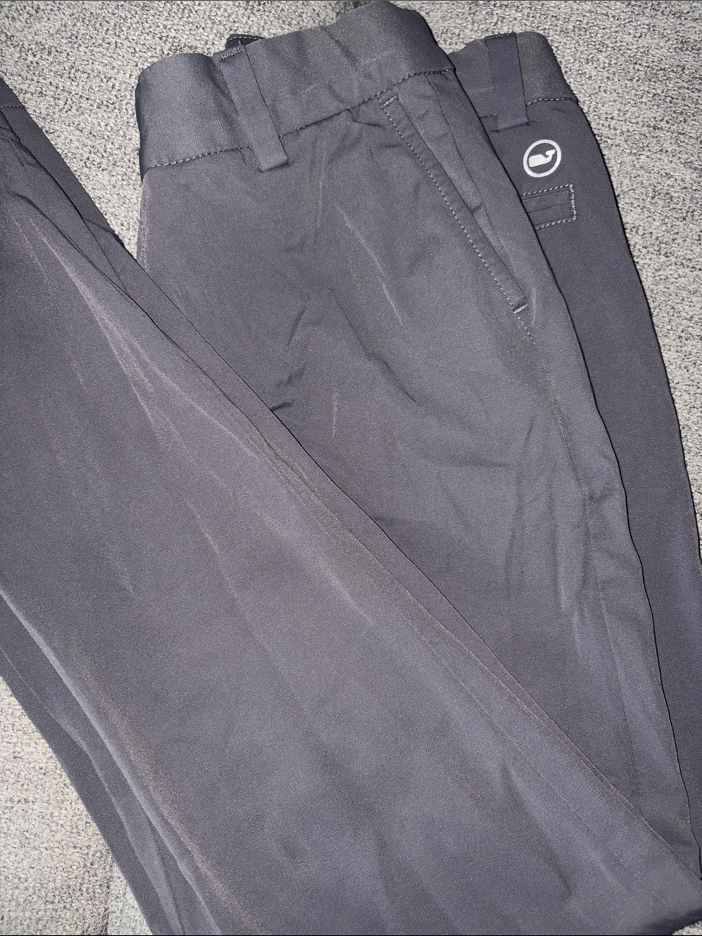 Vineyard Vines Kids Gray Performance On-the-Go pants